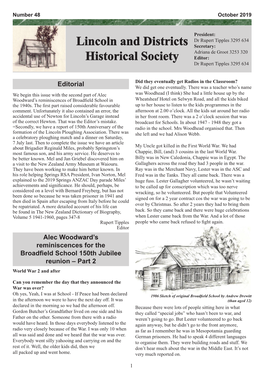 Lincoln and Districts Historical Society