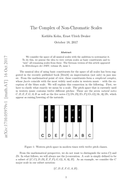 The Complex of Non-Chromatic Scales Arxiv:1710.05979V1 [Math.AT]