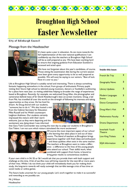 Easter Newsletter 2013.Pub
