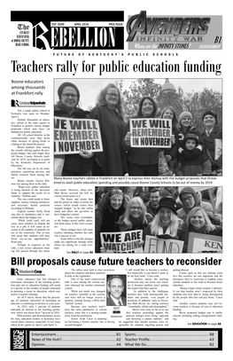 Teachers Rally for Public Education Funding Boone Educators Among Thousands at Frankfort Rally