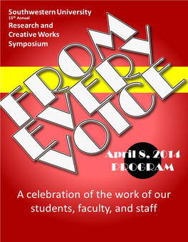 2014 Research and Creative Works Symposium