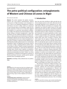 Entanglements of Western and Chinese Oil Zones in Niger