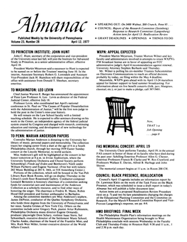 Almanac, 04/12/77, Vol. 23, No. 28