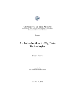 An Introduction to Big Data Technologies