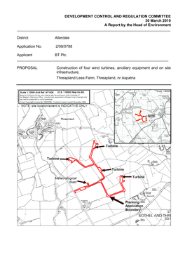 DEVELOPMENT CONTROL and REGULATION COMMITTEE 30 March 2010 a Report by the Head of Environment ______