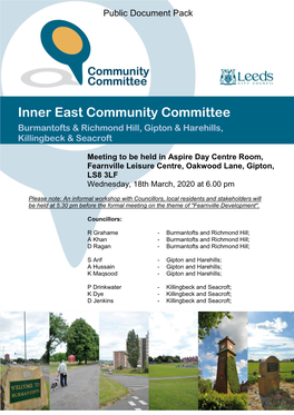 Inner East Community Committee Burmantofts & Richmond Hill, Gipton & Harehills, Killingbeck & Seacroft