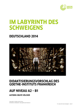 Im Labyrinth Des Schweigens