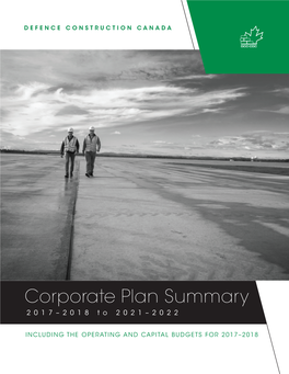 Corporate Plan Summary 2017–2018 to 2021–2022