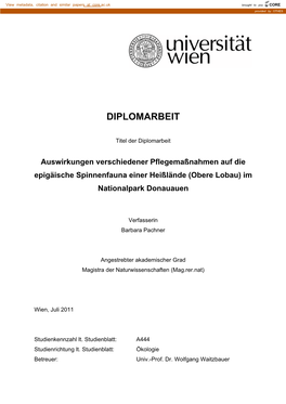 Diplomarbeit