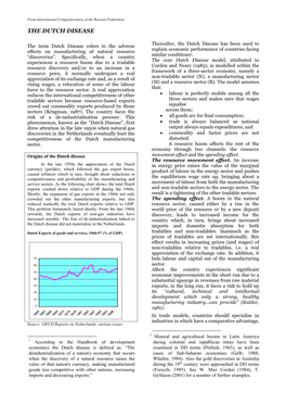 The Dutch Disease