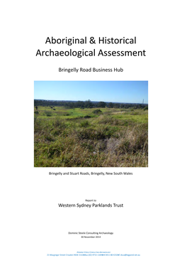 Aboriginal & Historical Archaeological Assessment