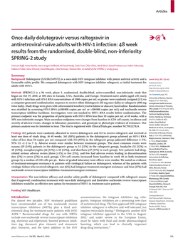 Once-Daily Dolutegravir Versus Raltegravir in Antiretroviral-Naive