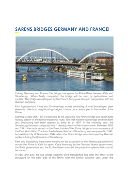 Sarens Bridges Germany and France!