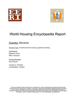 World Housing Encyclopedia Report