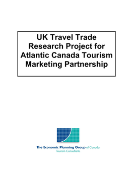 UK Travel Trade Research Report