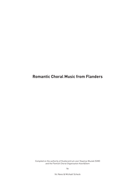 Romantic Choral Music from Flanders