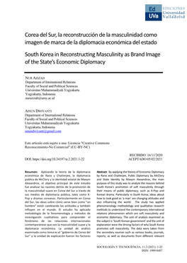 Nur Azizah & Ainun Dwiyanti-South Korea in Reconstructing Masculinity As Brand Image of the State's Economy Diplomac