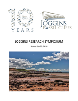 JOGGINS RESEARCH SYMPOSIUM September 22, 2018