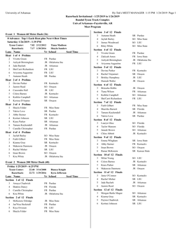 University of Arkansas Hy-Tek's MEET MANAGER 1:15 PM 1/24/2019
