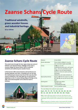 Zaanse Schans Cycle Route • 3 Start Start