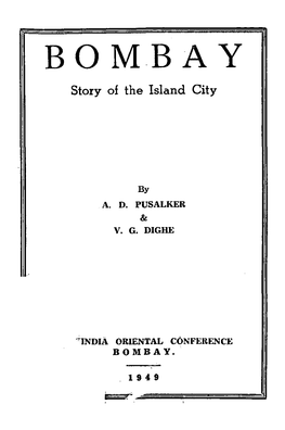 BOMBAY Story of the Island City
