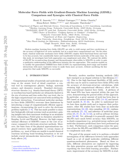 Arxiv:2008.04198V1 [Physics.Chem-Ph] 10 Aug 2020