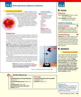 15.3 Heterogeneous Aqueous Systems 15.3