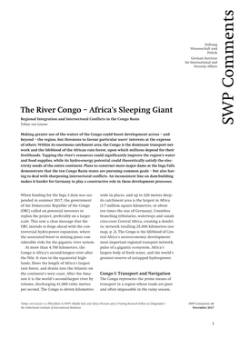 The River Congo – Africa's Sleeping Giant. Regional Integration And