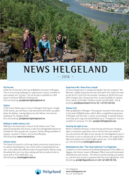 NEWS HELGELAND Hegeland Visit Nordic Life/ Rakke/ Terje Foto: – 2018 –