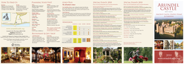 Arundel Castle & Gardens Tourism Leaflet