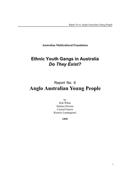 Anglo Australian Young People