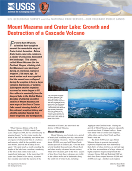 Mount Mazama and Crater Lake: Growth and Destruction of a Cascade Volcano