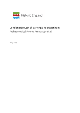 London Borough of Barking and Dagenham Archaeological Priority Areas Appraisal