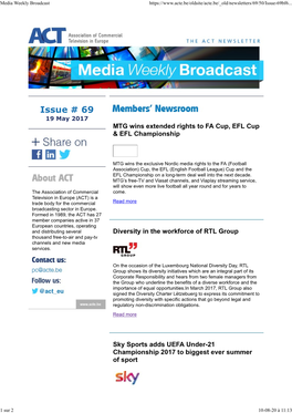 Media Weekly Broadcast