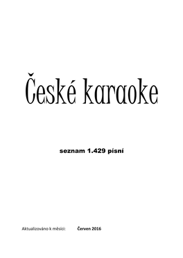 České Karaoke