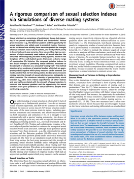 A Rigorous Comparison of Sexual Selection Indexes Via Simulations of Diverse Mating Systems