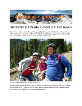 Riding the Hiawatha & Coeur D'alene Trails