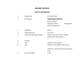 Vedaranyam CWSS UTP