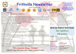 Frithville Newsletter