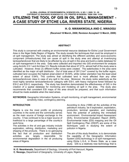 A Case Study of Etche Lga, Rivers State, Nigeria