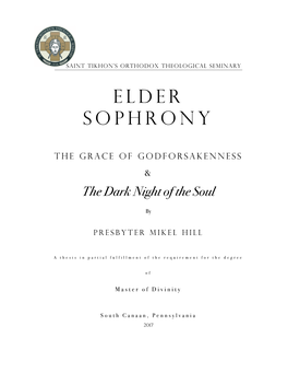 Elder Sophrony
