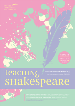 TEACHING SHAKESPEARE 12 Summer 2017 TEACHING SHAKESPEARE in HANOI