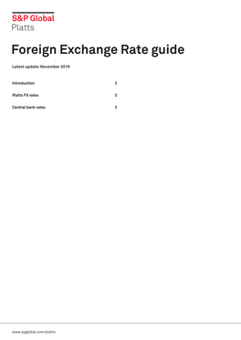 Foreign Exchange Rate Guide