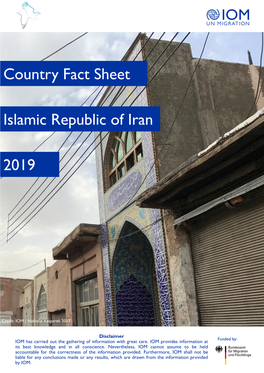 Country Fact Sheet Islamic Republic of Iran 2019