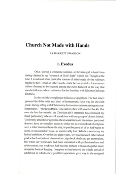 Church Not Made with Hands