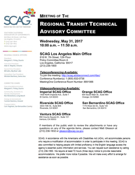 Regional Transit Technical Advisory Committee