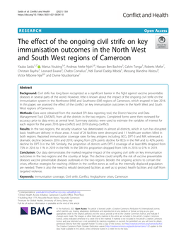 The Effect of the Ongoing Civil Strife on Key