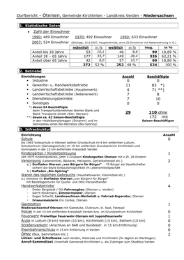 Dorfbericht – Otersen, Gemeinde Kirchlinten - Landkreis Verden - Niedersachsen