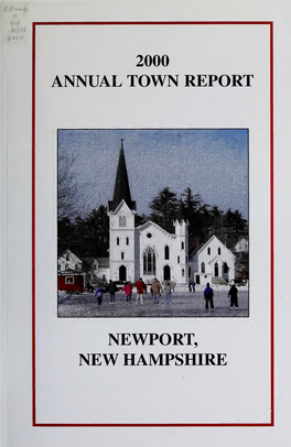 Annual Report of the Town of Newport, New Hampshire