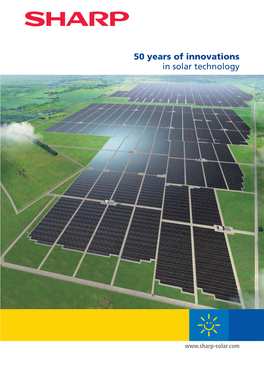 Solar Power Plants, Sharp Has Been Providing Reliable Solar Solutions in an Effort to Free the World from Carbon Dependency